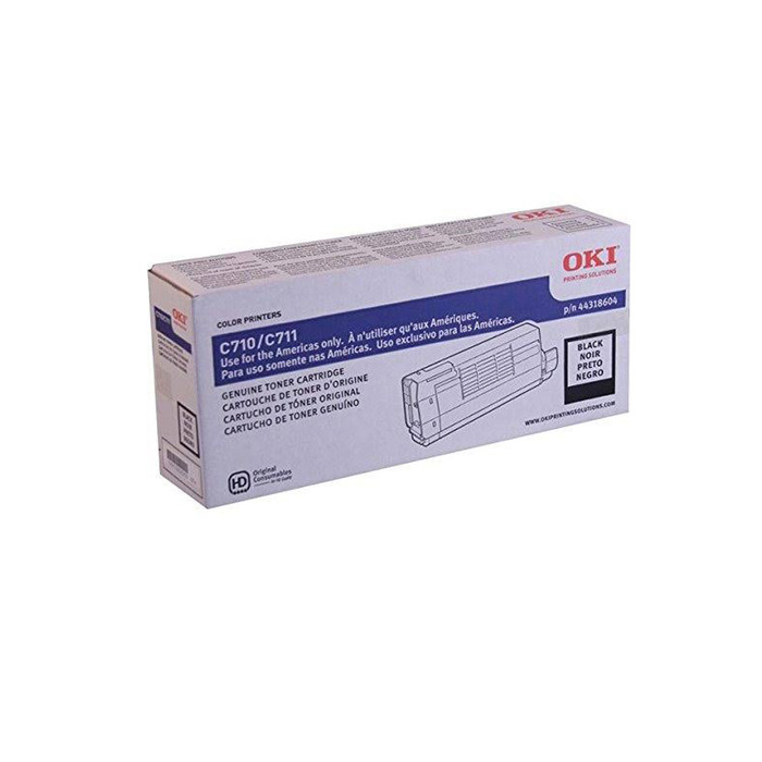 Toner Okidata 44318604 Original Preto p/ C711, C711WT – TonerPlus