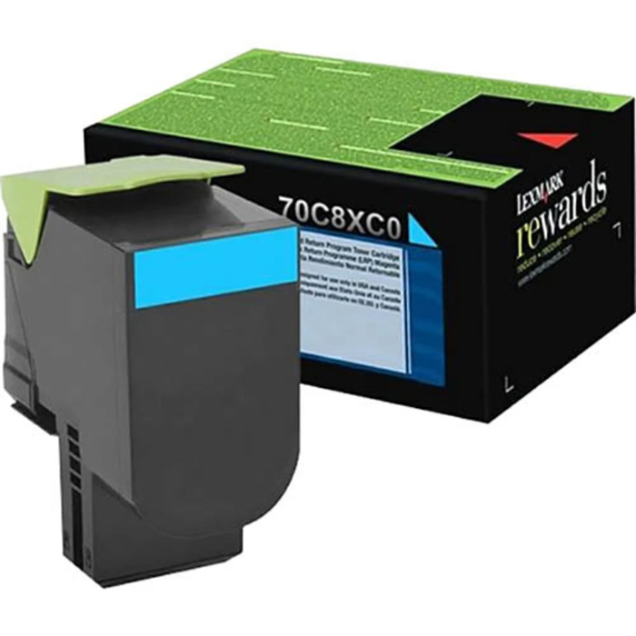 Lexmark 70C8XC0 Original Ciano p/ CS510de/dte