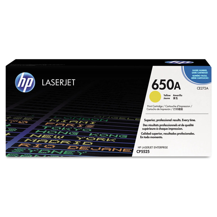 Toner HP CE272A Original Amarelo 650A p/ M750