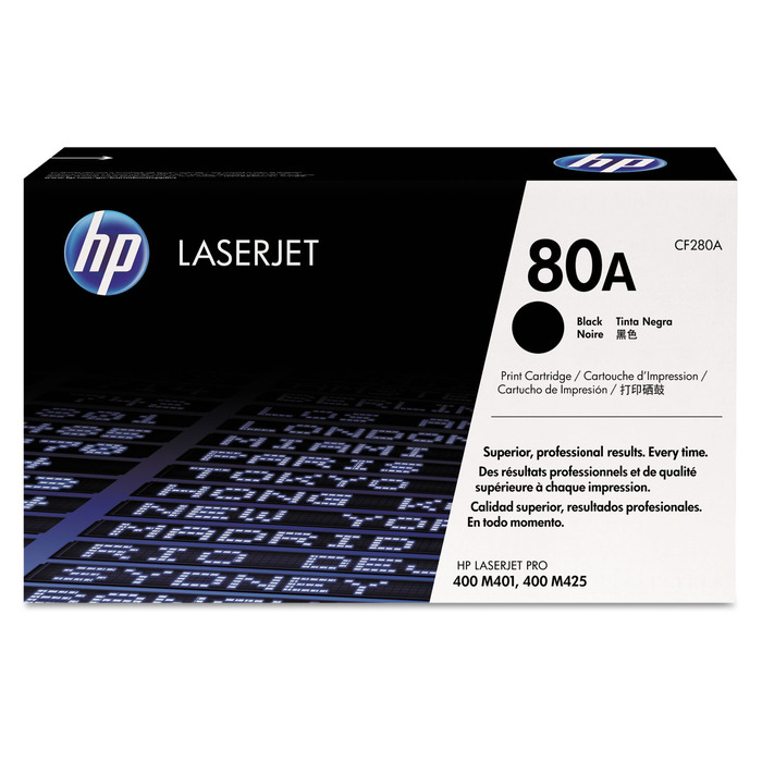 HP CF280A Toner Preto Original 80A p/ M401a M425dn