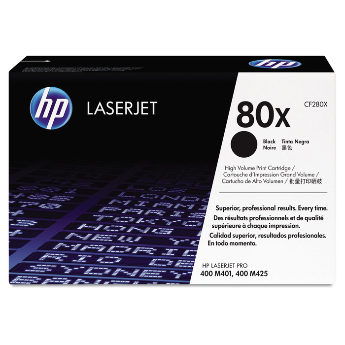 HP CF280X Toner 80X Original Preto p/ M401 M425 Impressora