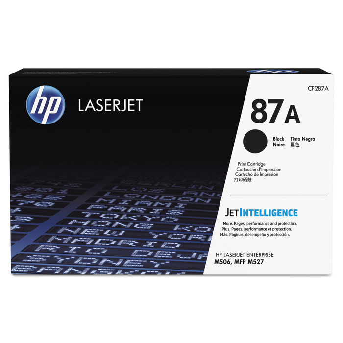 HP Toner CF287A HP 87A Original Preto p/ M506x M527dn M501dn