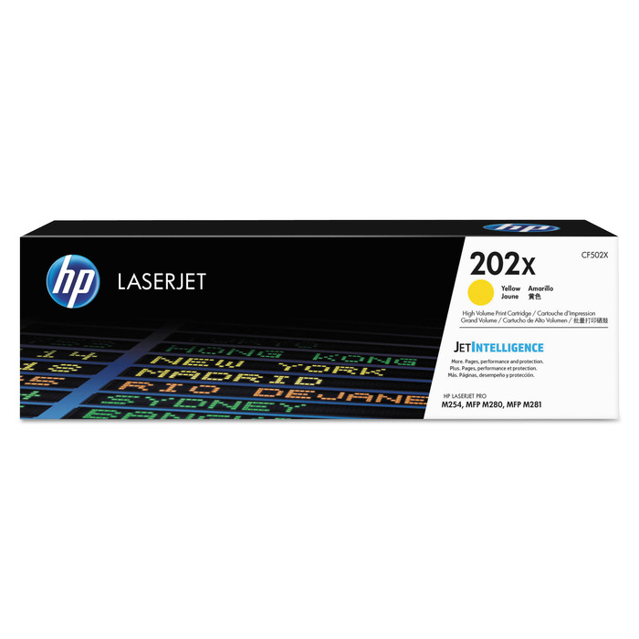 Toner CF502X Amarelo HP 202X para M281cdw