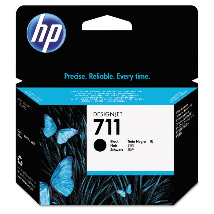Cartucho HP CZ133A 711 Preto 80ml para Plotter T120/T520
