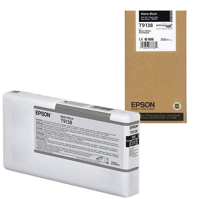 T913800 UltraChrome HDX Preto Fosco 200ml para P5000