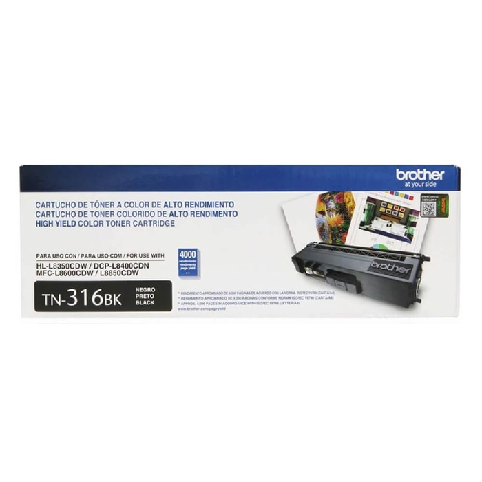 Cartucho TN-316BK Brother Original para HL-L8350CDW